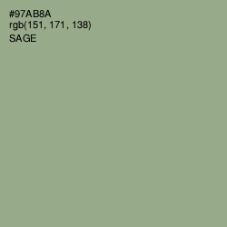 #97AB8A - Sage Color Image