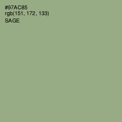 #97AC85 - Sage Color Image