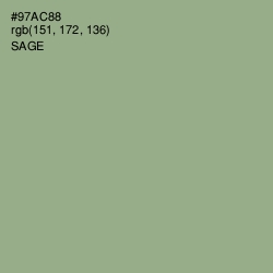 #97AC88 - Sage Color Image