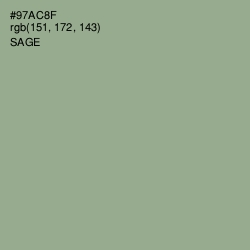 #97AC8F - Sage Color Image