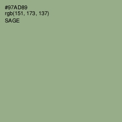 #97AD89 - Sage Color Image