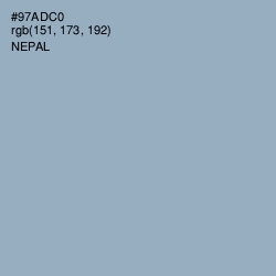 #97ADC0 - Nepal Color Image