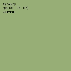 #97AE76 - Olivine Color Image