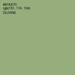 #97AE7C - Olivine Color Image
