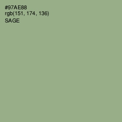 #97AE88 - Sage Color Image