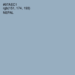 #97AEC1 - Nepal Color Image