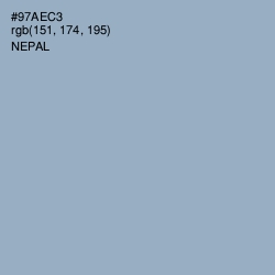 #97AEC3 - Nepal Color Image