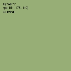 #97AF77 - Olivine Color Image