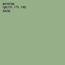 #97AF88 - Sage Color Image