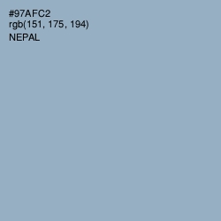 #97AFC2 - Nepal Color Image