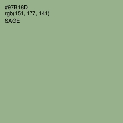 #97B18D - Sage Color Image