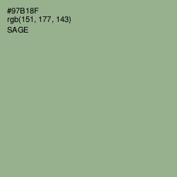 #97B18F - Sage Color Image