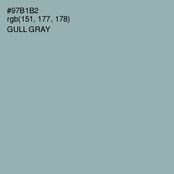 #97B1B2 - Gull Gray Color Image