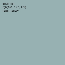 #97B1B3 - Gull Gray Color Image