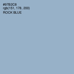 #97B2C8 - Rock Blue Color Image