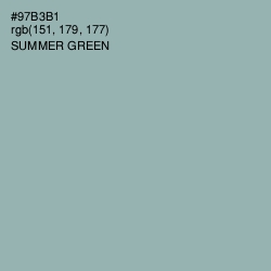 #97B3B1 - Summer Green Color Image