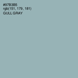 #97B3B5 - Gull Gray Color Image