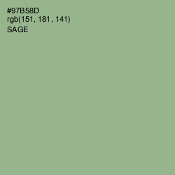 #97B58D - Sage Color Image