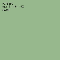 #97B88C - Sage Color Image