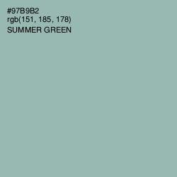 #97B9B2 - Summer Green Color Image