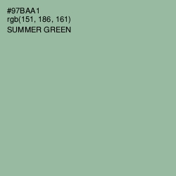 #97BAA1 - Summer Green Color Image