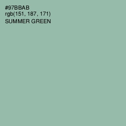 #97BBAB - Summer Green Color Image