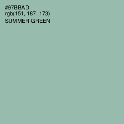 #97BBAD - Summer Green Color Image