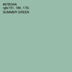 #97BDAA - Summer Green Color Image