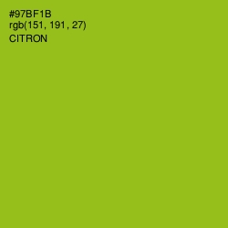 #97BF1B - Citron Color Image