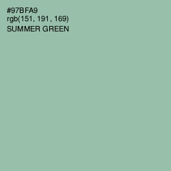 #97BFA9 - Summer Green Color Image