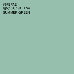 #97BFAE - Summer Green Color Image