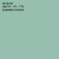 #97BFAF - Summer Green Color Image