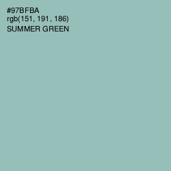 #97BFBA - Summer Green Color Image
