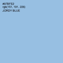 #97BFE2 - Jordy Blue Color Image