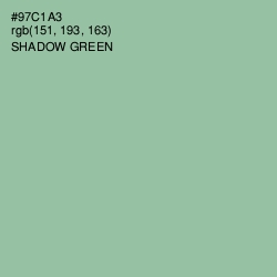 #97C1A3 - Shadow Green Color Image