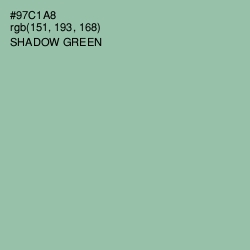 #97C1A8 - Shadow Green Color Image