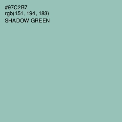 #97C2B7 - Shadow Green Color Image