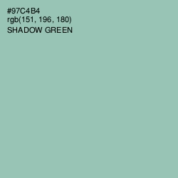 #97C4B4 - Shadow Green Color Image