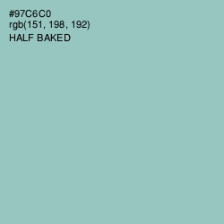 #97C6C0 - Half Baked Color Image