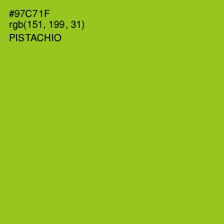 #97C71F - Pistachio Color Image