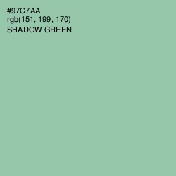 #97C7AA - Shadow Green Color Image