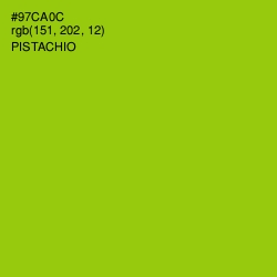 #97CA0C - Pistachio Color Image