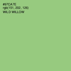 #97CA7E - Wild Willow Color Image