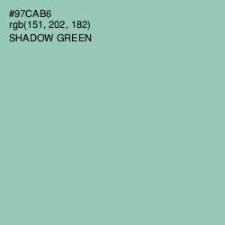 #97CAB6 - Shadow Green Color Image