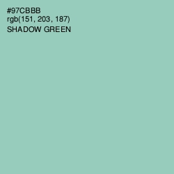 #97CBBB - Shadow Green Color Image