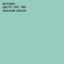 #97CBBD - Shadow Green Color Image