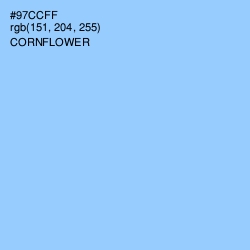 #97CCFF - Cornflower Color Image