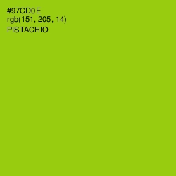 #97CD0E - Pistachio Color Image