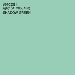 #97CDB4 - Shadow Green Color Image
