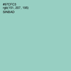 #97CFC3 - Sinbad Color Image